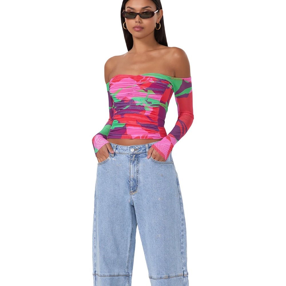 AFRM Odilla Top - Graphic Floral Size Large SOLD OUT